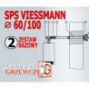 Zestaw bazowy dla wyrzutu przez ścianę - System spalin SPS Viessmann