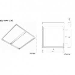 Ramka do nasufitowego montażu Paneli - do Panelu LED MODUS Q 39W