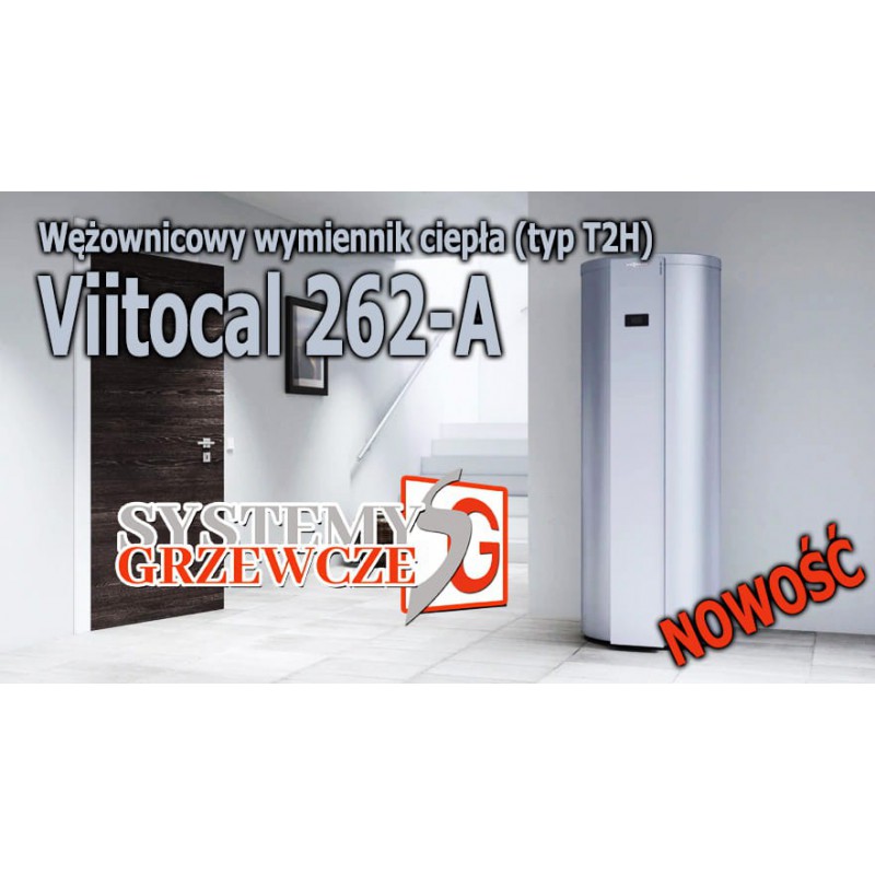 VITOCAL 262-A typ T2H - Pompa ciepła do efektywnego podgrzewania CWU, zasobnik 300 litrów