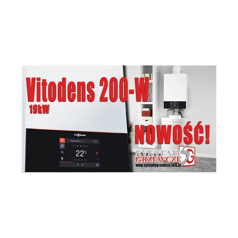 Gazowy kocioł kondensacyjny Vitodens 200-W  19kW (NOWOŚĆ)