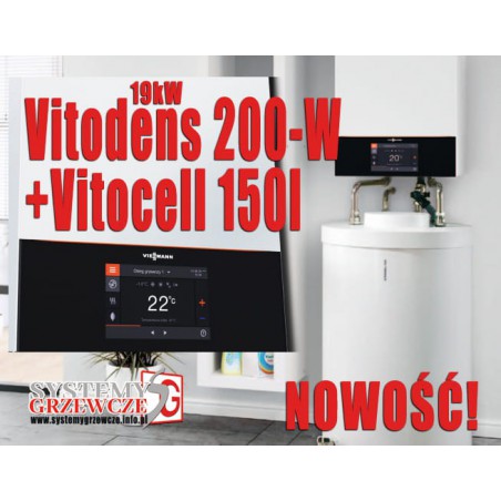 Gazowy kocioł Vitodens 200-W  19kW + Vitocell 100-W (NOWOŚĆ)