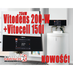 Gazowy kocioł Vitodens 200-W  25kW + Vitocell 100-W 150l (NOWOŚĆ)