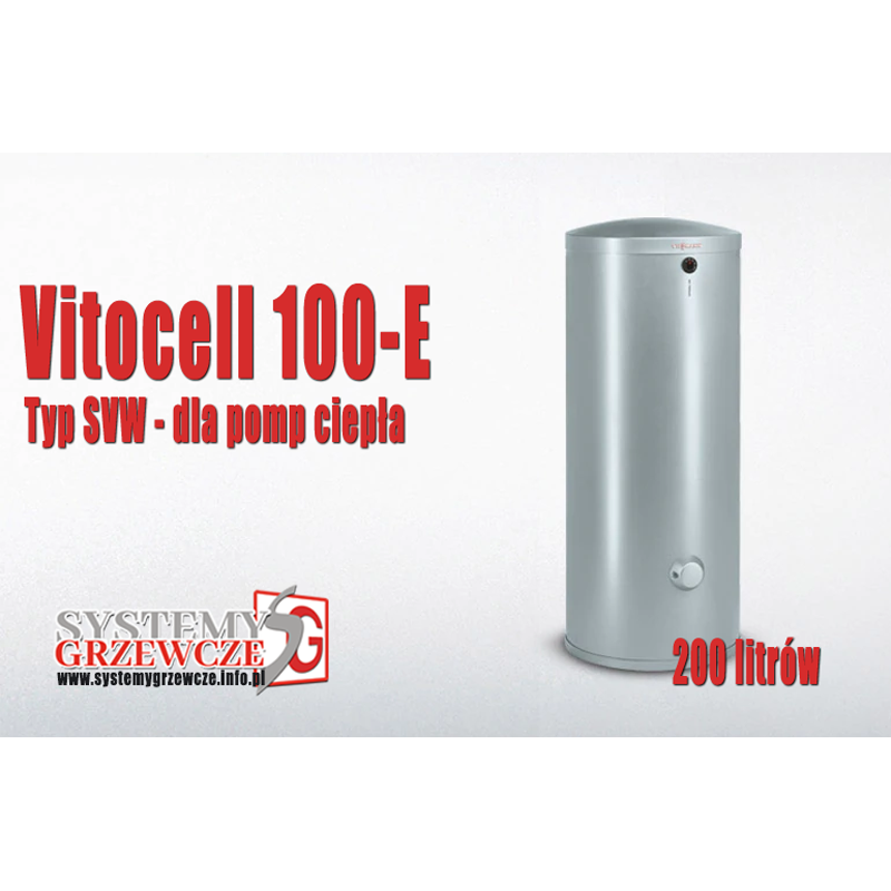Bufor wody grzewczej VITOCELL 100-E typ SVW 200 litrów