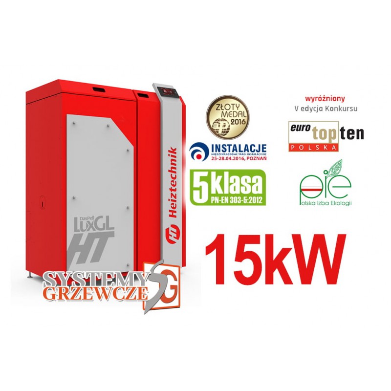 HT DasPell LuxGL Kocioł pelletowy 5 klasy - 15 kW - HEIZTECHNIK