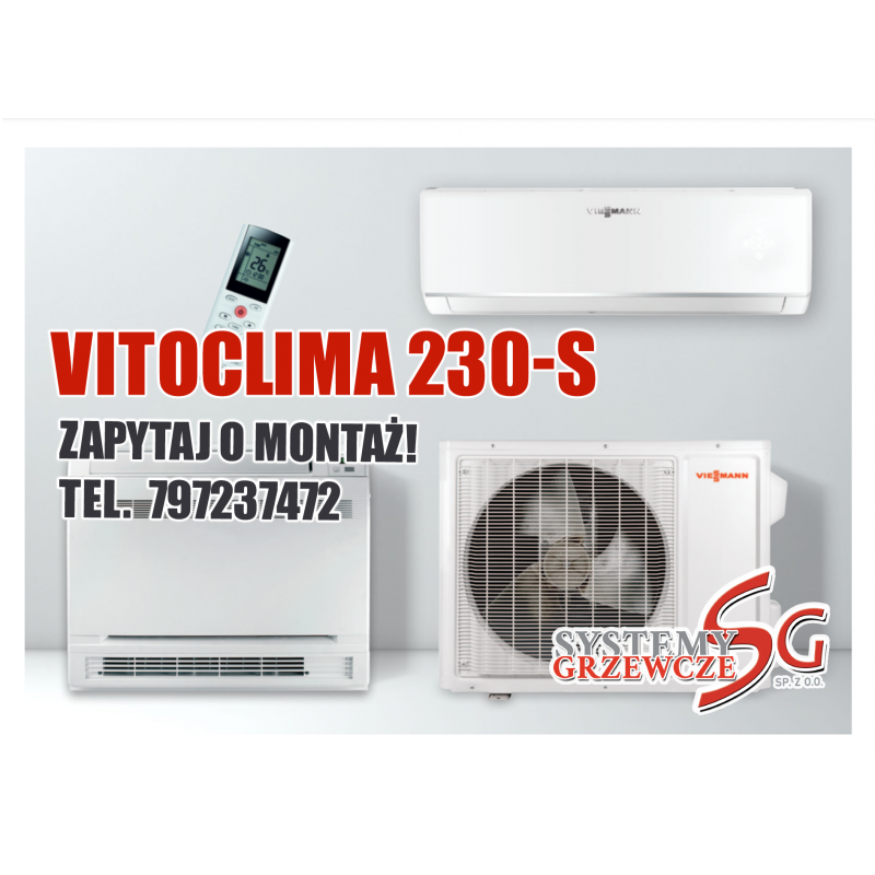 Klimatyzator inwerterowy typu konsola Split: Vitoclima 230-S - 5,2 kW