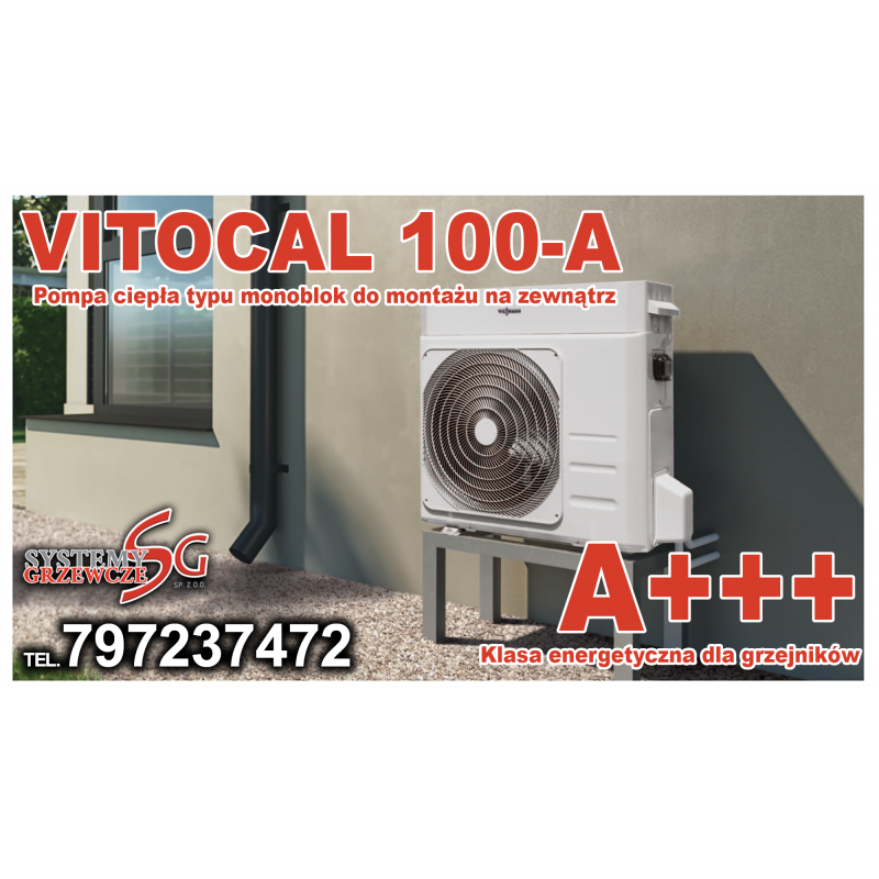 Vitocal 100-A – pompa ciepła do ustawienia na zewnątrz B08