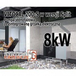 VITOCAL 200-S - Pompa ciepła powietrze/woda, wersja Split - 8kW