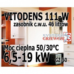 Kocioł kondensacyjny Vitodens 111-W - Gaz ziemny GZ-50 - 19kW