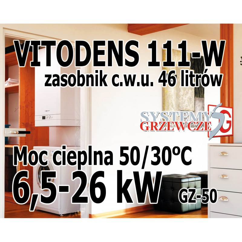 Kocioł kondensacyjny Vitodens 111-W - Gaz ziemny - 26kW