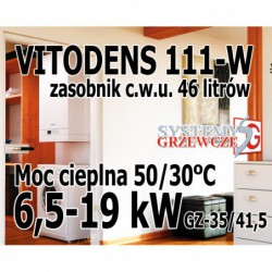 Kocioł kondensacyjny Vitodens 111-W - Gaz ziemny GZ-35/41,5 - 19kW