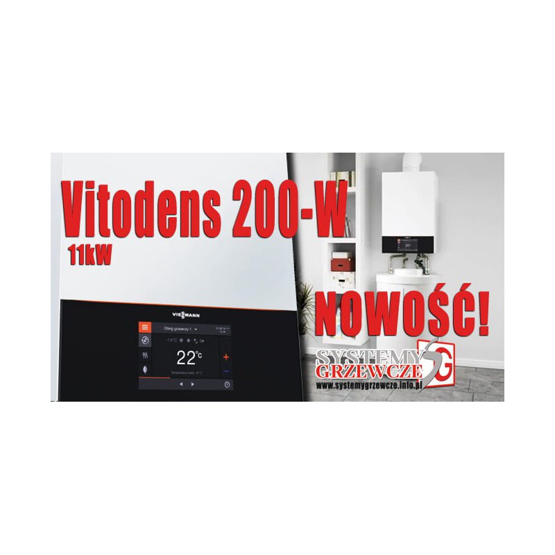 Gazowy kocioł kondensacyjny Vitodens 200-W 11kW (NOWOŚĆ)