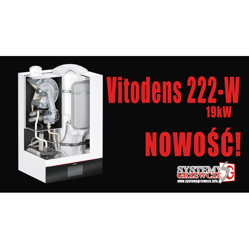 NOWOŚĆ kocioł Vitodens 222-W - 19 kW + c.w.u. 46 litrów