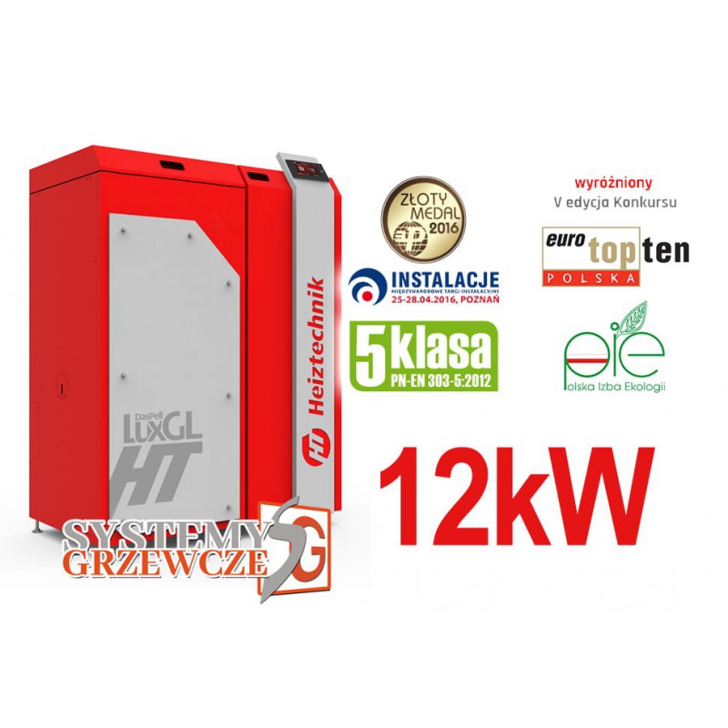 HT DasPell LuxGL Kocioł pelletowy 5 klasy - 12 kW - HEIZTECHNIK