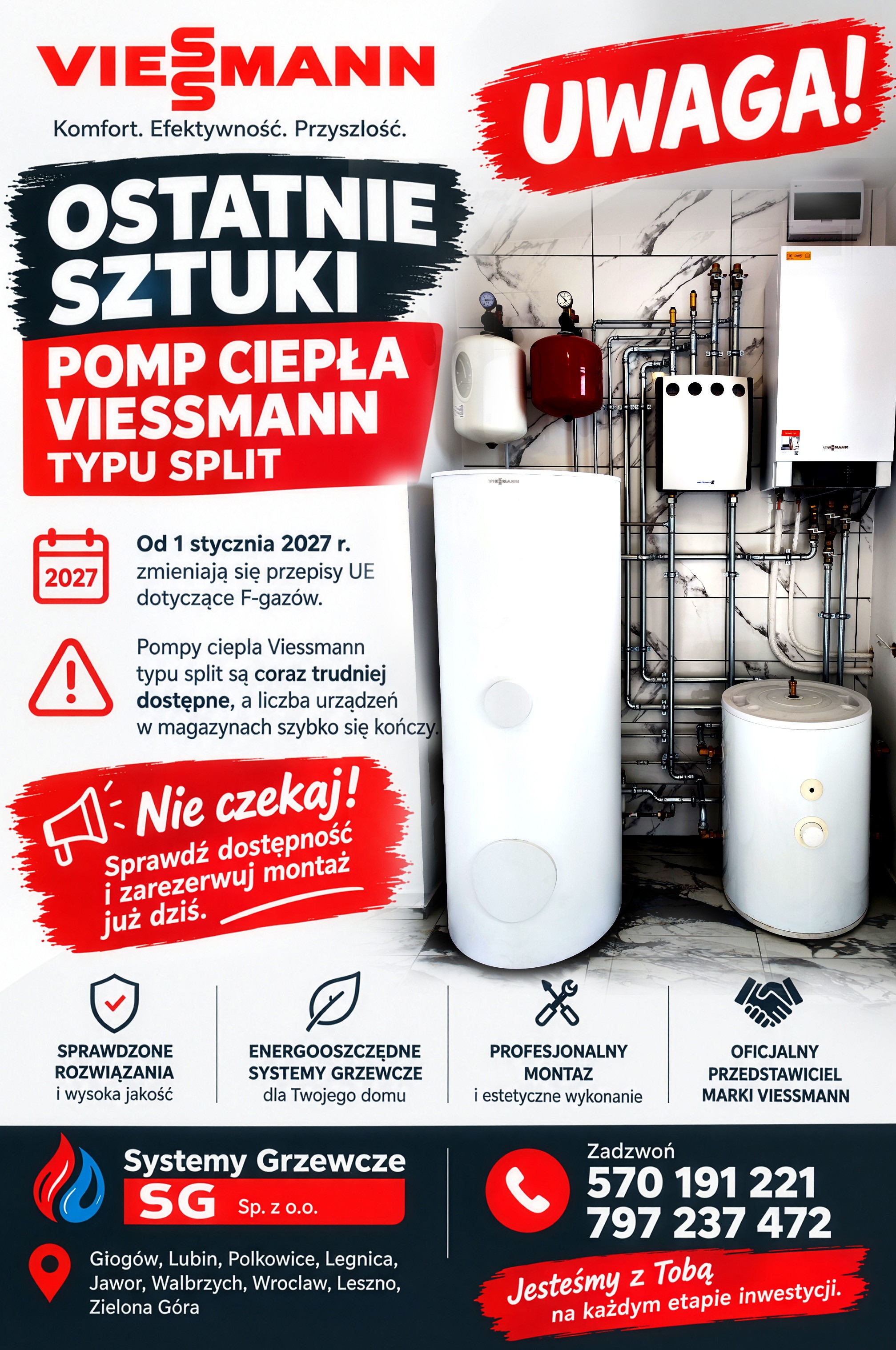 Ostatnie dostępne urządzenia typu split marki Viessmann